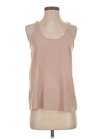 Pre-owned Frenchi Tank Top Tan Halter Neckline Tops In Brown