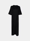 Frenckenberger Bag Cashmere And Silk T-shirt Dress Size: L  Abask Luxury Gift In  Black