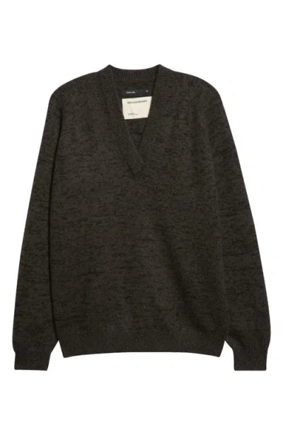 Frenckenberger Bf Cashmere & Wool V-neck Sweater In Black