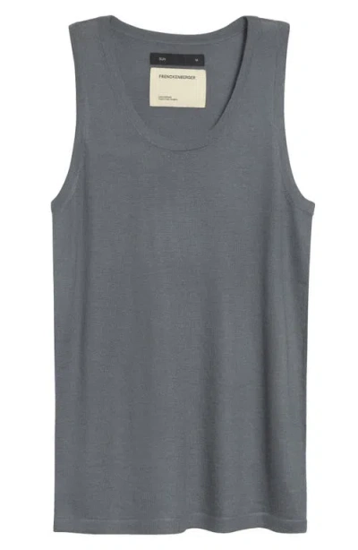 Frenckenberger Big Cashmere Tank In Gray