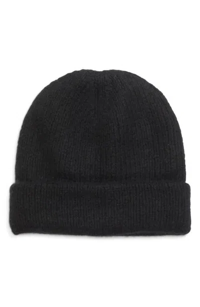 Frenckenberger Big Knit Big Wool & Cashmere Beanie In Black