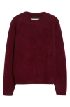Frenckenberger Cashmere & Silk Sweater In Burgundy