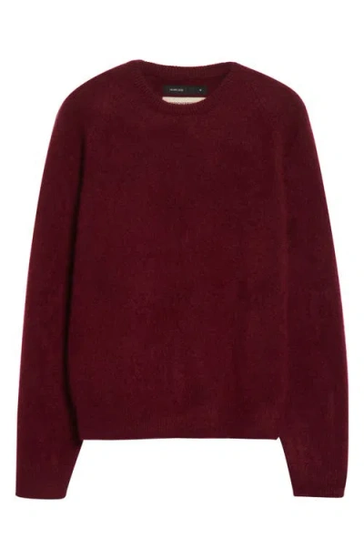 Frenckenberger Cashmere & Silk Sweater In Burgundy
