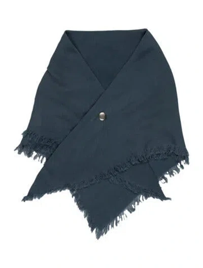 Pre-owned Frenckenberger Cashmere Bandana In Blue