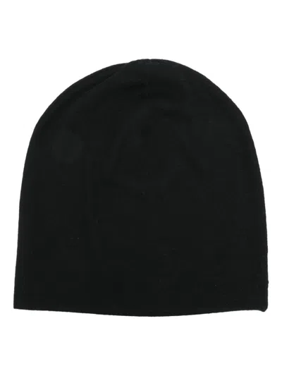 Frenckenberger Cashmere Beanie Hat In Schwarz