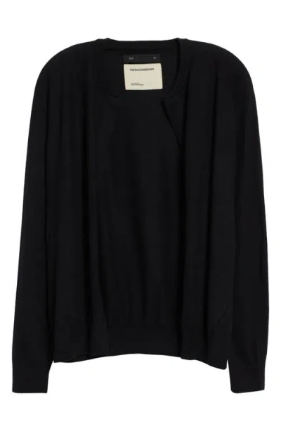 Frenckenberger Cashmere Bomber Cardigan In Black