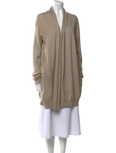 Pre-owned Frenckenberger Cashmere Cowl Neck Sweater In Neutral