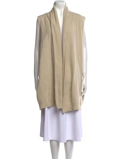 Pre-owned Frenckenberger Cashmere Cowl Neck Sweater In Neutral