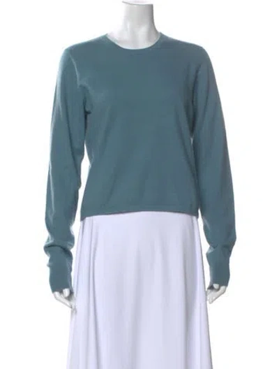 Pre-owned Frenckenberger Cashmere Crew Neck Sweater In Blue