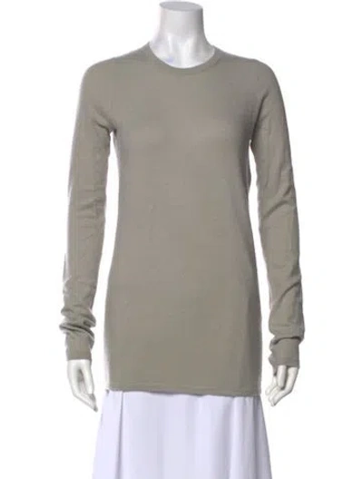 Pre-owned Frenckenberger Cashmere Crew Neck Sweater In Gray