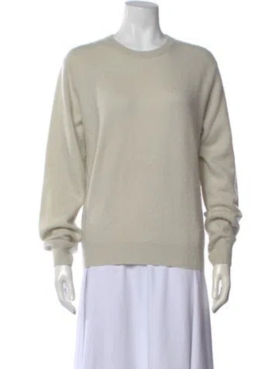 Pre-owned Frenckenberger Cashmere Crew Neck Sweater In Neutrals