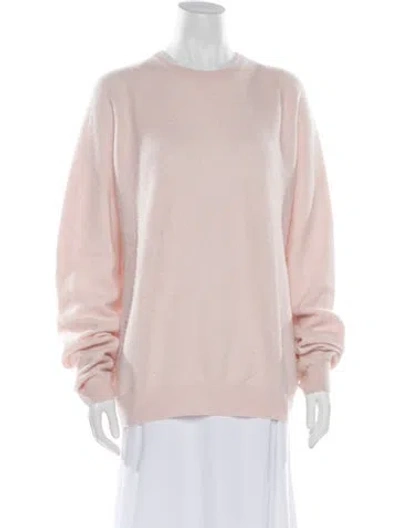 Pre-owned Frenckenberger Cashmere Crew Neck Sweater In Pink