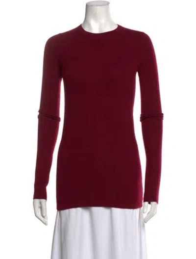 Pre-owned Frenckenberger Cashmere Crew Neck Sweater In Red