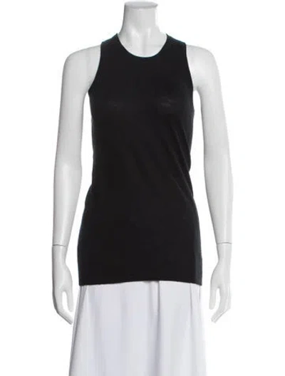 Pre-owned Frenckenberger Cashmere Crew Neck Top In Black