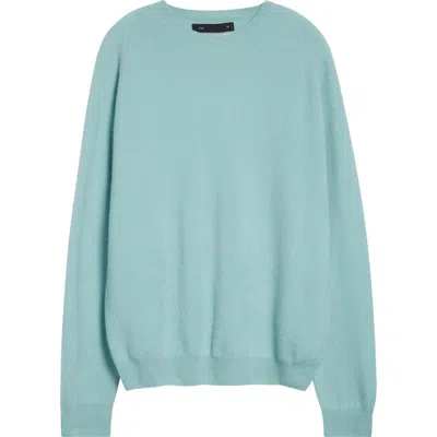 Frenckenberger Cashmere Crewneck Sweater In Blue