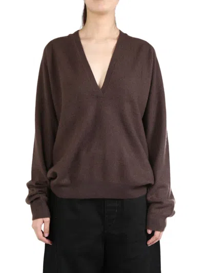 Frenckenberger Cashmere Jumper In Faded Brown