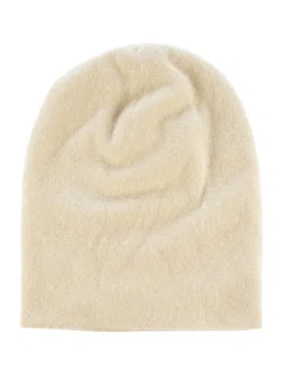 Pre-owned Frenckenberger Cashmere Knit Beanie In Neutrals