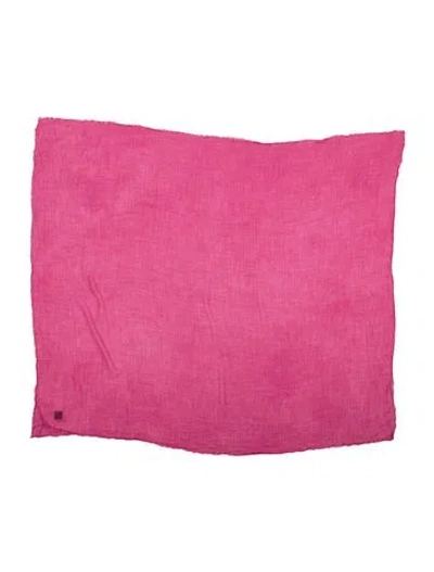 Pre-owned Frenckenberger Cashmere Printed Scarf In Pink