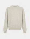 Frenckenberger Cashmere R-neck Boyfriend Sweater Size: L