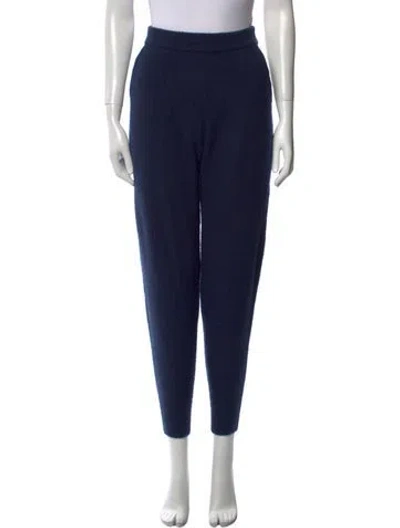 Pre-owned Frenckenberger Cashmere Skinny Leg Pants In Blue