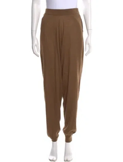Pre-owned Frenckenberger Cashmere Skinny Leg Pants In Brown
