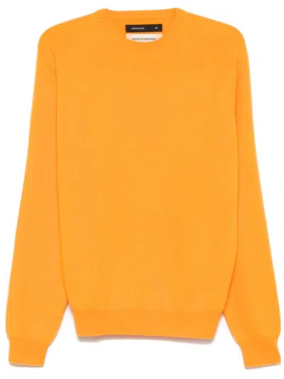 Frenckenberger Cashmere Sweater In Orange