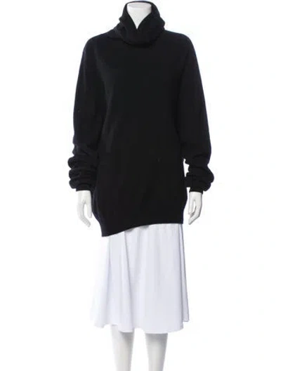 Pre-owned Frenckenberger Cashmere Turtleneck Sweater In Black