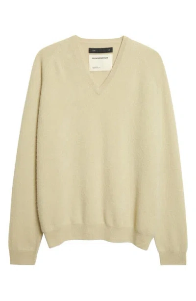 Frenckenberger Cashmere V-neck Sweater In Brown