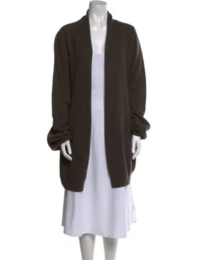 Pre-owned Frenckenberger Cashmere V-neck Sweater In Green