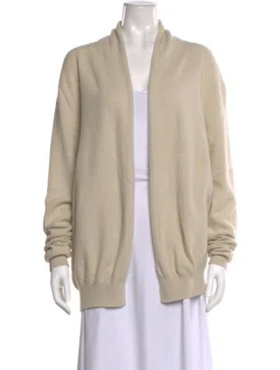 Pre-owned Frenckenberger Cashmere V-neck Sweater In Neutral