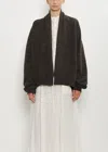 Frenckenberger Cashmere Wool Short Cardigan In Black