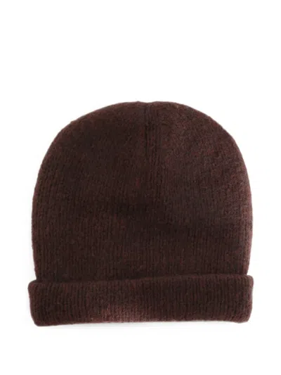 Frenckenberger Chunky-knit Beanie Hat In Brown