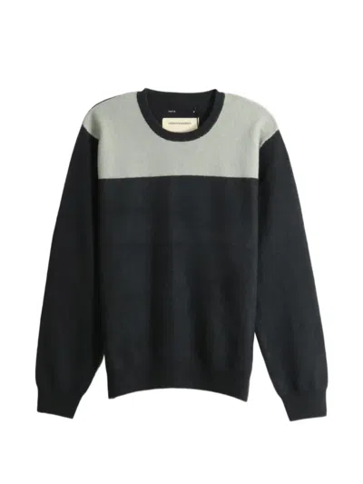 Frenckenberger Colour-block Sweater In Gray