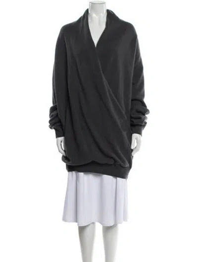 Pre-owned Frenckenberger Cowl Neck Sweater In Gray