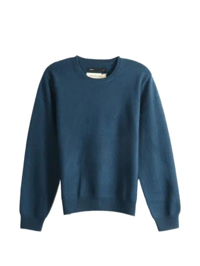Frenckenberger Crew-neck Long-sleeve Sweater In Blue