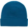 Frenckenberger Cropped Cashmere Beanie In Blue