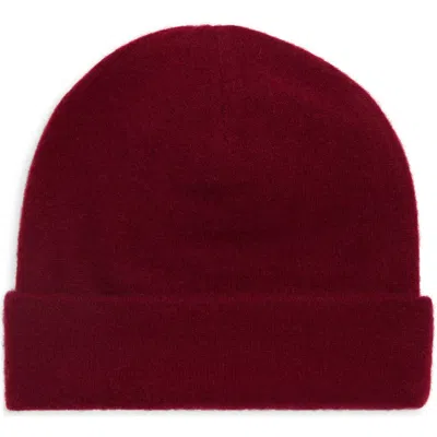 Frenckenberger Cropped Cashmere Beanie In Red