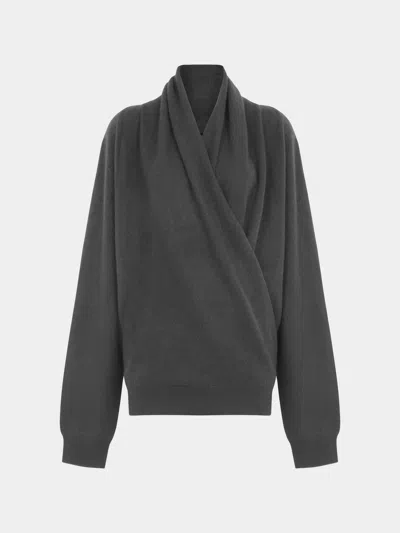 Frenckenberger Cross Cashmere Jumper Size: L In Black