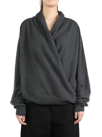 Frenckenberger Cross Sweater In Faded Black
