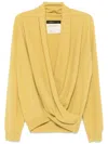 Frenckenberger Cross Sweater In Yellow
