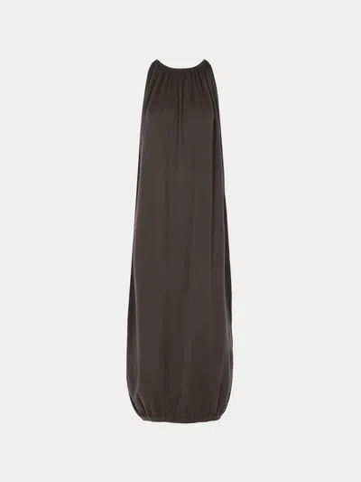FRENCKENBERGER DRAPE COTTON AND CASHMERE LONG DRESS SIZE: L