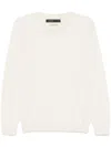 Frenckenberger Fine-knit Sweater In Neutrals