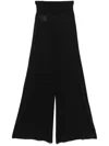 Frenckenberger Fine-knit Trousers In Black