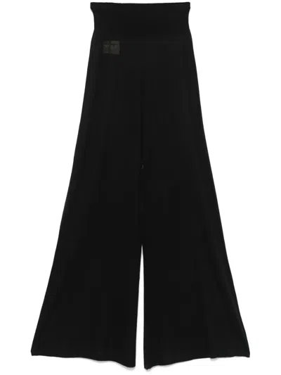 Frenckenberger Fine-knit Trousers In Black