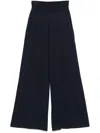 Frenckenberger Fine-knit Trousers In Blue