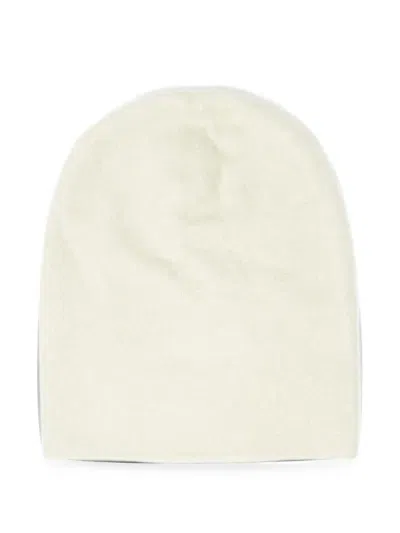 Frenckenberger Fine-knit Cashmere Beanie Hat In White