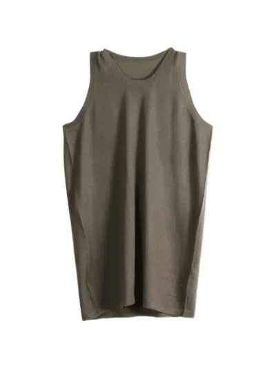Frenckenberger Fine-knit Tank Top In Brown