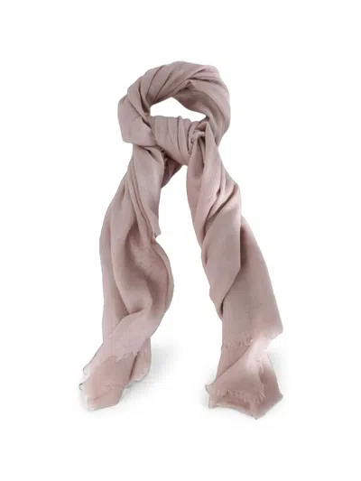 Frenckenberger Frayed-edge Scarf In Neutral