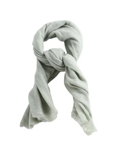 Frenckenberger Fringed-edge Scarf In Green