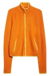 Frenckenberger Functional Cashmere Blend Jacket In Orange
